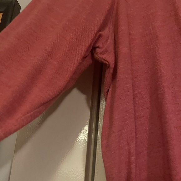 Used Lane Bryant Cut Out Pink Tee - Picture 6 of 7